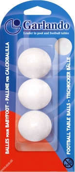 3 Stk Ball für Fußballtisch weiß d 33mm Gewicht 17g