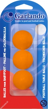3 Stk Ball für Fußballtisch neon orange Durchmesser 33mm Gewicht 17g