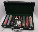 Poker case with 300 Valentino Chips