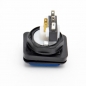 Preview: Drucktaster mit Beleuchtung rechteckig 34x27.7 mm