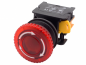 Preview: ATI MBL22 roter 22-mm-Not-Aus-Drucktaster mit 12-V-DC-LED-Beleuchtung und Pilzkopf