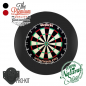 Preview: Dartarena Premium Dartboard mit Auffangring