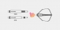 Preview: Flightset (3 Stk) 8 Flight Shape (No 6) Clear Candy Soda