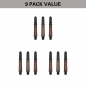 Preview: Schaftset (9 Stk) Nylon Pro Grip TAG orange & schwarz 2BA
