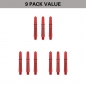 Preview: Schaftset (9 Stk) Nylon Pro Grip TAG rot & schwarz 2BA