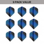 Preview: 3 Flight Set (9 Stück) Target TAG schwarz & blau