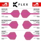 Preview: K-FLEX (3 pcs) Flight & Shaft (No 6) neon pink