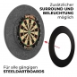 Preview: Schallschutz Ultimo Ø69 cm für Steeldartboards - Silencer mit integriertem Surround & Auffangring