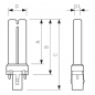 Preview: Energiesparlampe PL-S 11W/830 Phillips Lynx CF-S 11W G23