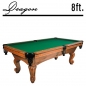 Preview: Pool Billardtisch Dragon Carved 8ft Eiche Spielfläche 224 x 112 cm