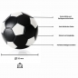 Preview: Ball for foosball table black/white d 35 mm 24 g