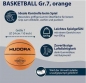 Preview: Basketball Größe 7 orange unaufgeblasen