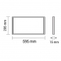 Preview: Led Paneel 62x62 cm 48 Watt kalt weiss