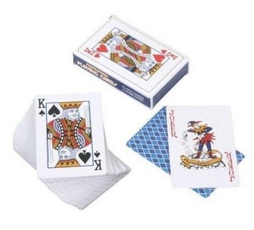 Holzkassette mit 2 Karten Spielen und 5 Würfeln 4 Joker 2 x 52 Spielkarten 