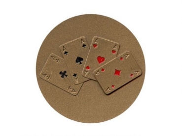 Poker Emblem Bronze Durchmesser: 40 mm