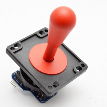 Joystick Euro V2 roter Schaft & Knopf