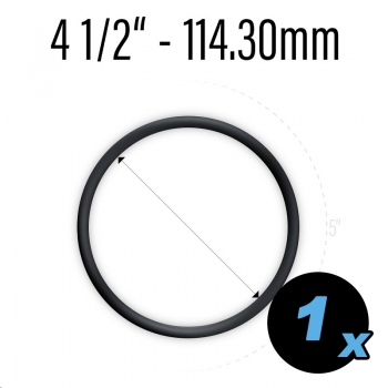 Rubber ring 4 1/2" black