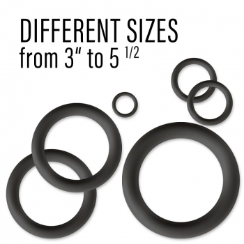 Pinball Silicone Ring USA black 2 pcs.