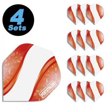 4 Flight Sets (12 Stk) Standard Polyester orange