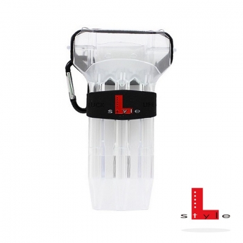 L-Style Dart Tasche Krystal one weiß transparent
