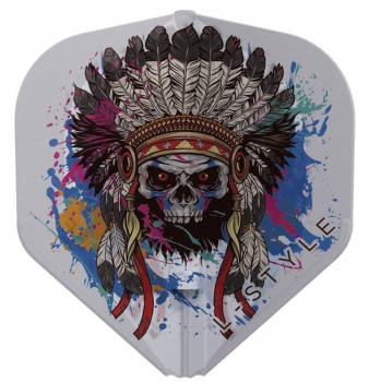 L-Style Flight Set (3 pcs) Standard Chief Skull Clear White
