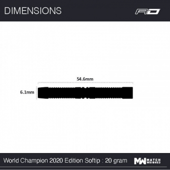 Dartset (3 Stk) World Champion 2020 Peter Wright Snakebite