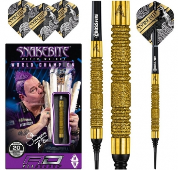 20g Soft Dartset (3 Stk) Peter Wright Euro 11 Element Gold PC 20