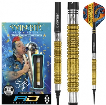 20g Soft Dartset (3 Stk) Peter Wright Snakebite Double World Champion SE Gold Plus