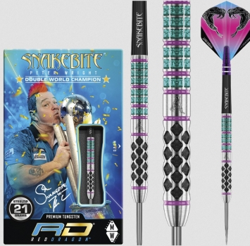 Steel Dartset (3 Stk) Peter Wright Snakebite Supa-Venom