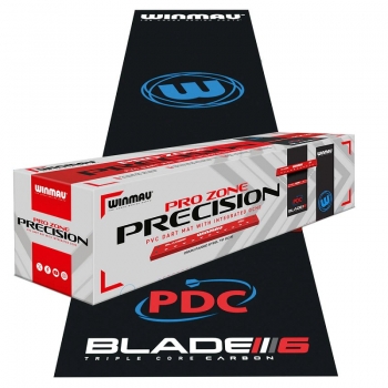 Preview: Winmau Dartmatte Precision PVC mit Oche