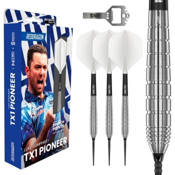 Steel Dartset Luke Humphries TX1 Pionieer 90% Tungsten Switch Point Darts