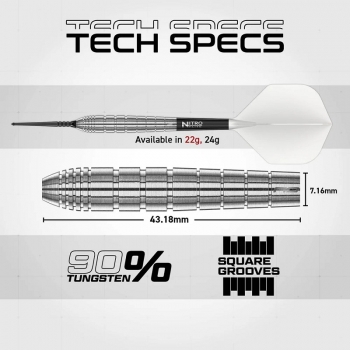 Luke Humphries TX1 Pionieer 90% Tungsten Switch Point Darts