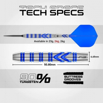 Gerwyn Price Iceman Blue 90 % Switch Point Steeldarts