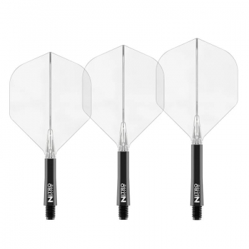 Preview: Red Dragon Nitro Flite – Schaft Schwarz & Flight transparent (Form 02)