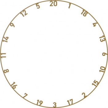 Dartboard Zahlenring Metal Nummern Ring färbig Set 5 Stück