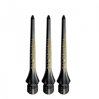 26 mm Darttip Steel (3 pcs) Titanium Pro black 2BA