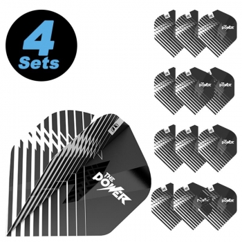 4 Flight (12 Stück) PHIL TAYLOR PRO.ULTRA NO2 BLACK
