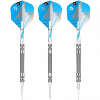 Soft Dartset (3 Stk) Phil Taylor "The Power" Silber Serie 80%