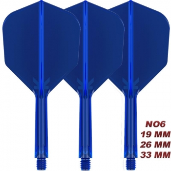 K-FLEX (3 pcs) Flight & Shaft (No 6) blue