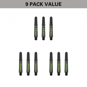 Schaftset (9 Stk) Nylon Pro Grip TAG schwarz & grün 2BA
