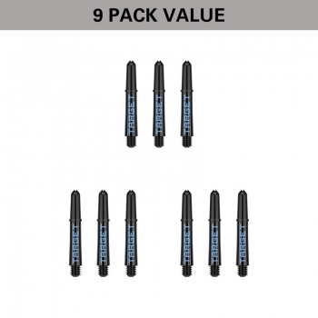 Shaft set (9 pcs) Nylon Pro Grip TAG black & blue 2BA