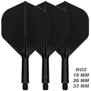 K-FLEX (3 pcs) Flight & Shaft (No 2) black polished