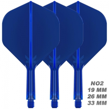 K-FLEX (3 pcs) Flight & Shaft (No 2) blue