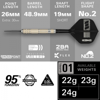 Preview: Steel Darts Dimitri van den Bergh 95K SP 2025