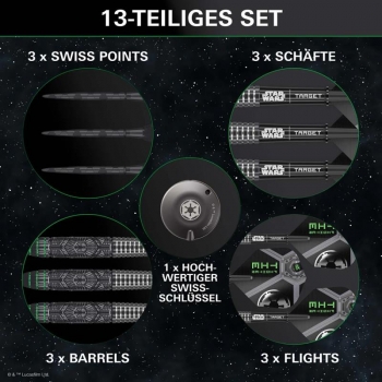 Steel Dartset Starwars Tie Fighter SP 90%