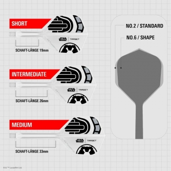 K-FLEX (3 Stk) Flight & Schaft  STORM TROOPER Starwars (No2)
