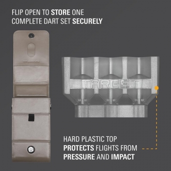 Darttasche Milli Case Grau