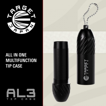 Dartspitzen Aufbewahrungsbox Aluminum Schlüsselanhänger schwarz