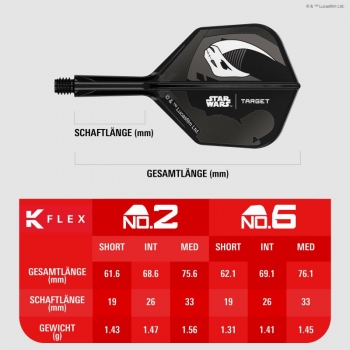 Preview: K-FLEX (3 pcs) Flight & Shaft Starwars Mandalorian (No6) Gift Set 2026