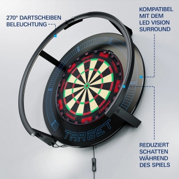 Preview: Target Corona Vision 2 Dartboard Beleuchtung UK / EU 2026